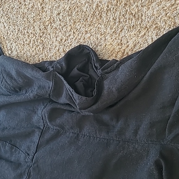 Old Navy Black Linen Blend Wide-Leg Jumpsuit - Picture 4 of 8